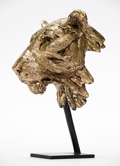 Sculpture tête de lionne Pierre-Jean Chabert Don Carli