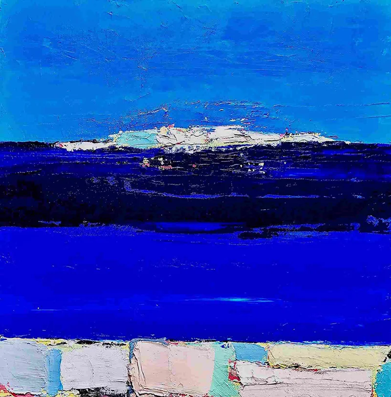 100x100cm Archipel de Marseille - Hector Marino - Galerie Don Carli