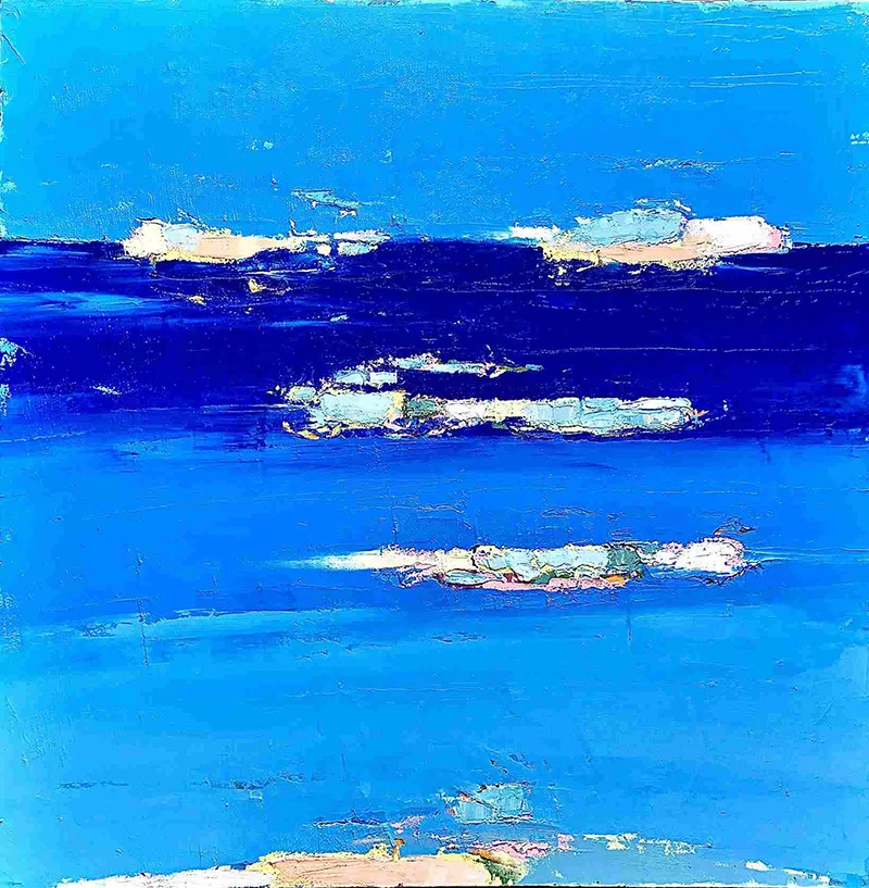 100x100 Au large du Gaou - Hector Marino - Galerie Don Carli