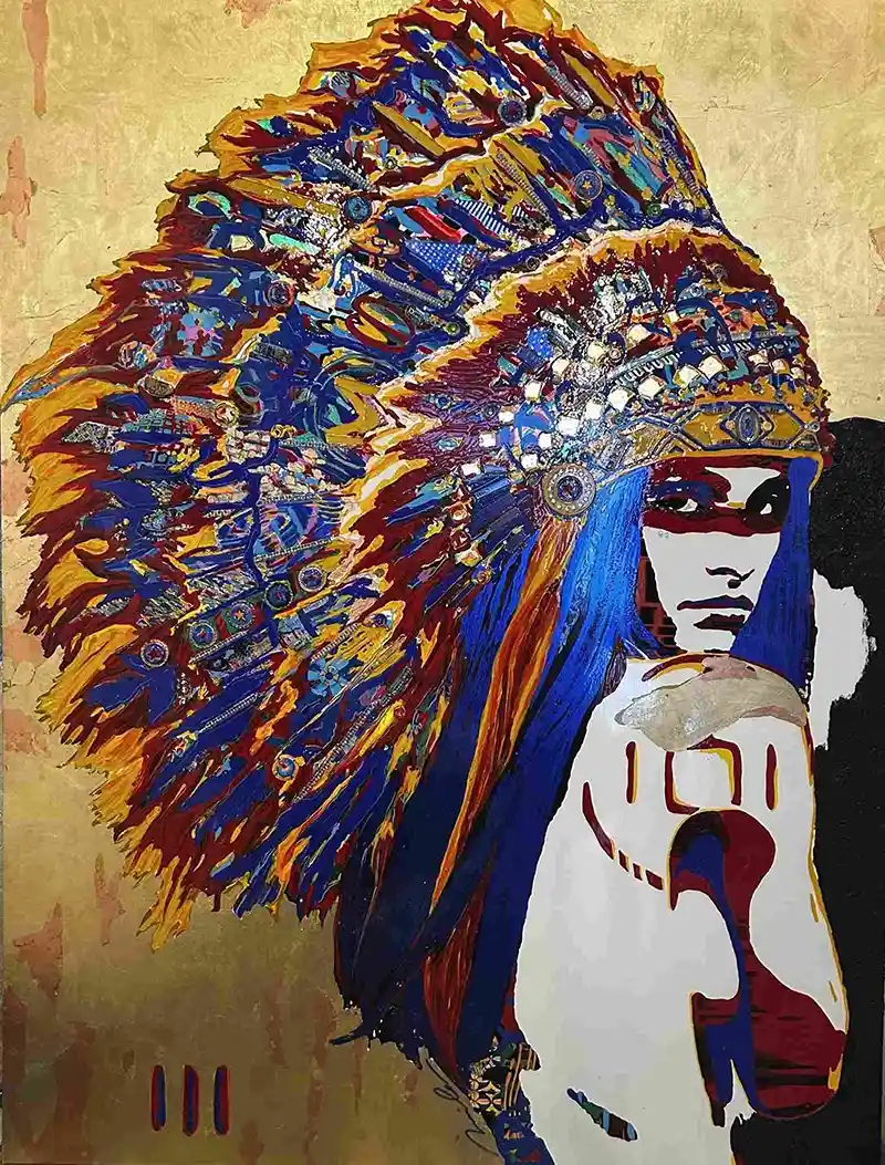 120x150cm Spirit Chamanie - Mila - Galerie Don Carli