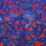 145x100cm Graph Bleu - Mila - Galerie Don Carli