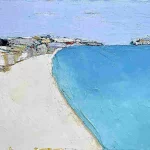 73x30cm Plage du Cros - Hector Marino - Galerie Don Carli