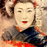 100x100cm Geisha - dispo Van Tame - Galerie Don Carli