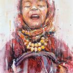 61x50cm Innocent smile - non dispo Van Tame - Galerie Don Carli