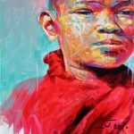 61x50cm Monk - dispo Van Tame - Galerie Don Carli