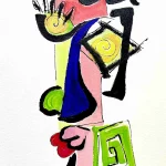 Technique mixte sur Vélin d'arches 58x38cm - À vous de voir - Jorge Colomina - Galerie Don Carli