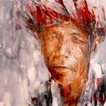 100x100cm Wisdom eyes - dispo Van Tame - Galerie Don Carli