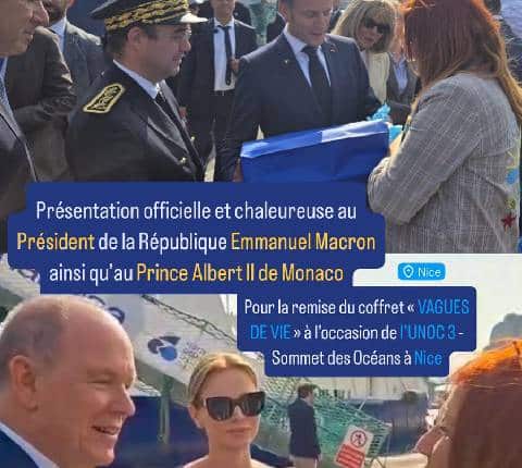Albert II de Monaco, Charlène et Emmanuel Macron - Mila - Galerie Don Carli