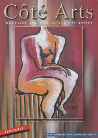 Couverture Côté Arts Jorge Colomina - Galerie Don Carli