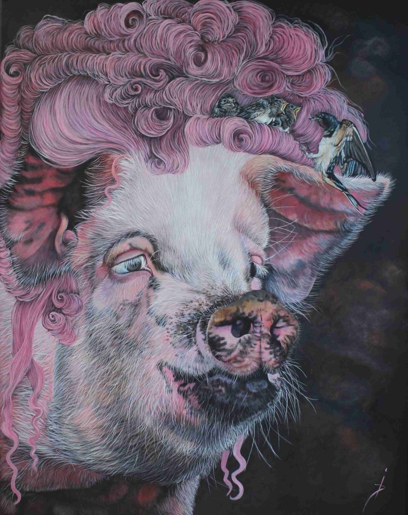 Oeuvre Gazouille - 92x73cm - Galerie Don Carli