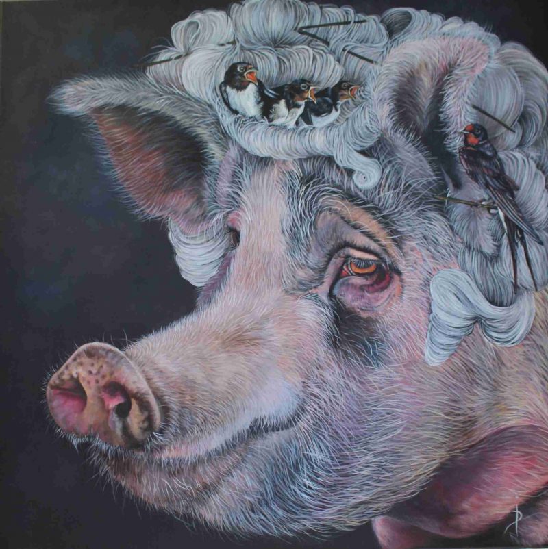 Oeuvre Le retour du printemps - 80x80cm - Galerie Don Carli