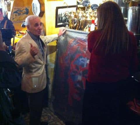 Peinture Aznavour - Mila - Galerie Don Carli