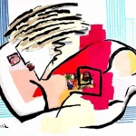 Technique mixte sur toile 130x97cm La rêveuse - Jorge Colomina - Galerie Don Carli