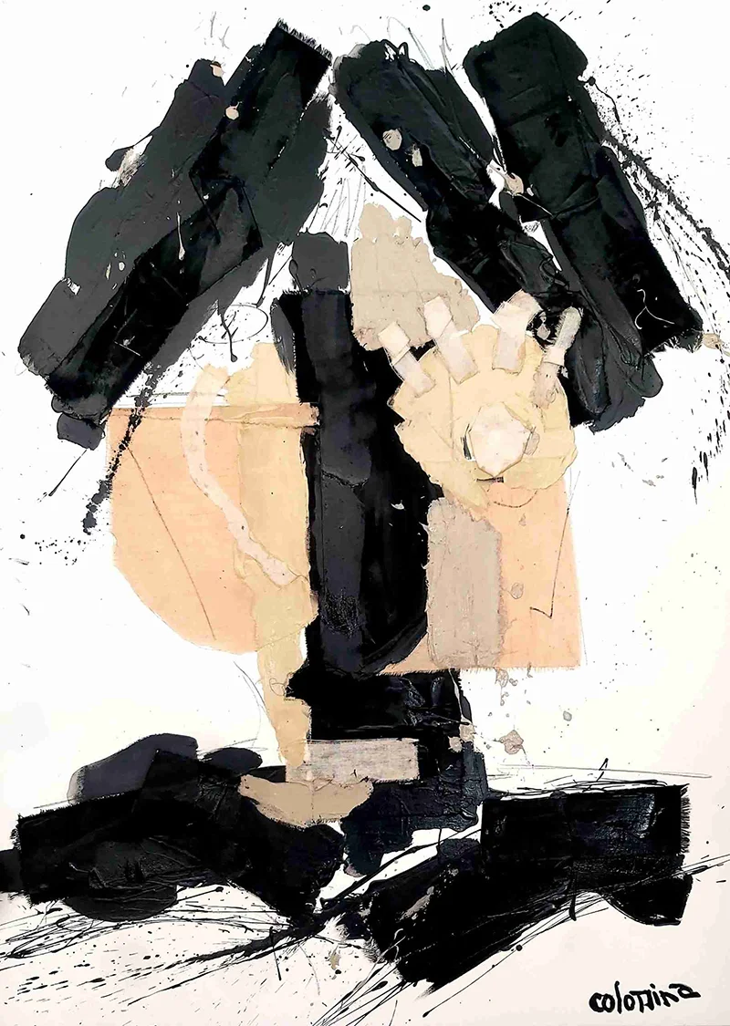 Technique sur toile 130x97cm Entre ombre et lumière - Jorge Colomina - Galerie Don Carli