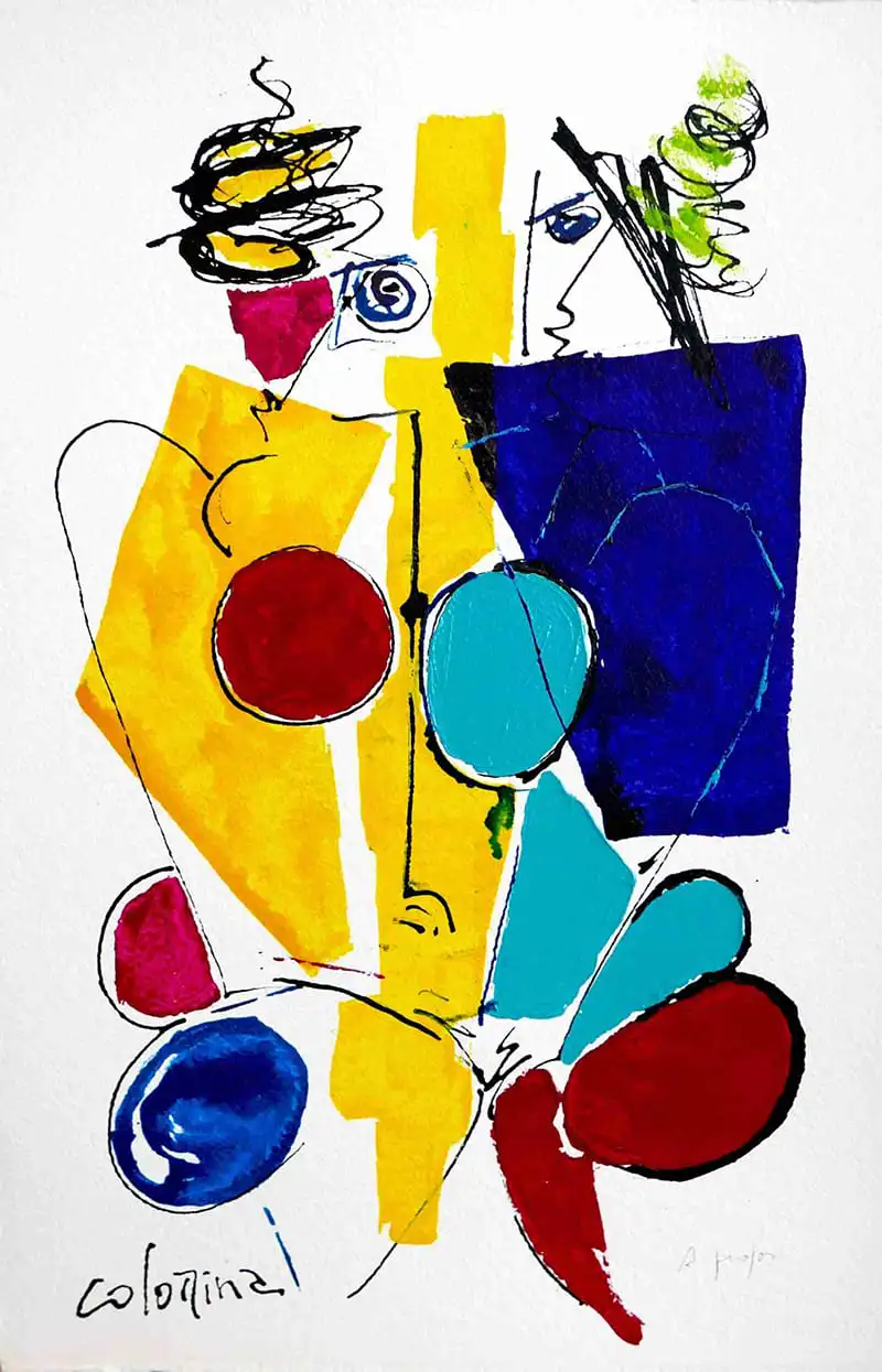 Technique mixte sur Vélin d'arches 58x38cm - À propos - Jorge Colomina - Galerie Don Carli