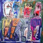 100x100cm Un beau silence- Jazzu - Galerie Don Carli