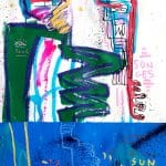 100x50 Bleu horizon - Jazzu - Galerie Don Carli