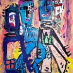 100x81cm Poésie gribouille - Jazzu - Galerie Don Carli