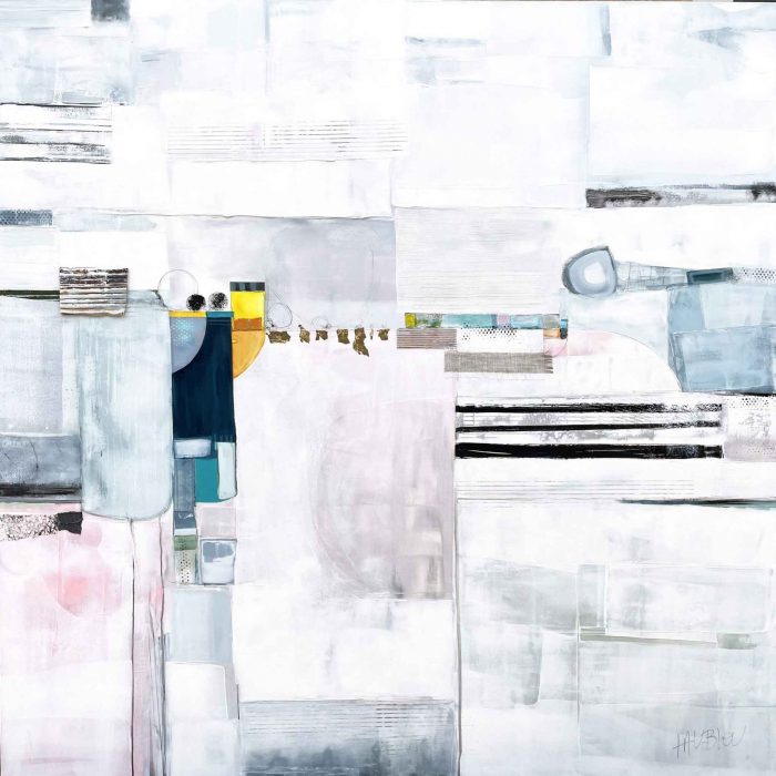 120x120 Paradis blanc (vendu) - Lau Blou - Galerie Don Carli