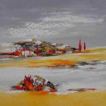 50x50cm Journée d'automne - Dominique Mylène Gaultier - Galerie Don Carli