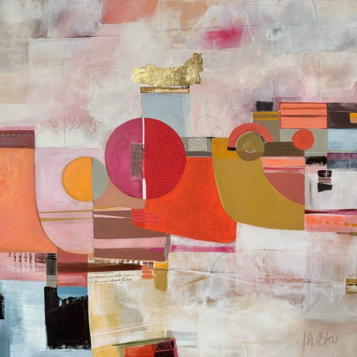 80 x 80cm - Douceur et chaos (dispo) - Lau Blou - Galerie Don Carli