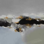 80x80cm Éclats d'azur - Dominique Mylène Gaultier - Galerie Don Carli