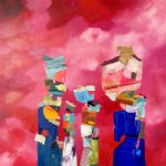 80x80cm Le sauveteur (dispo) - Lau Blou - Galerie Don Carli