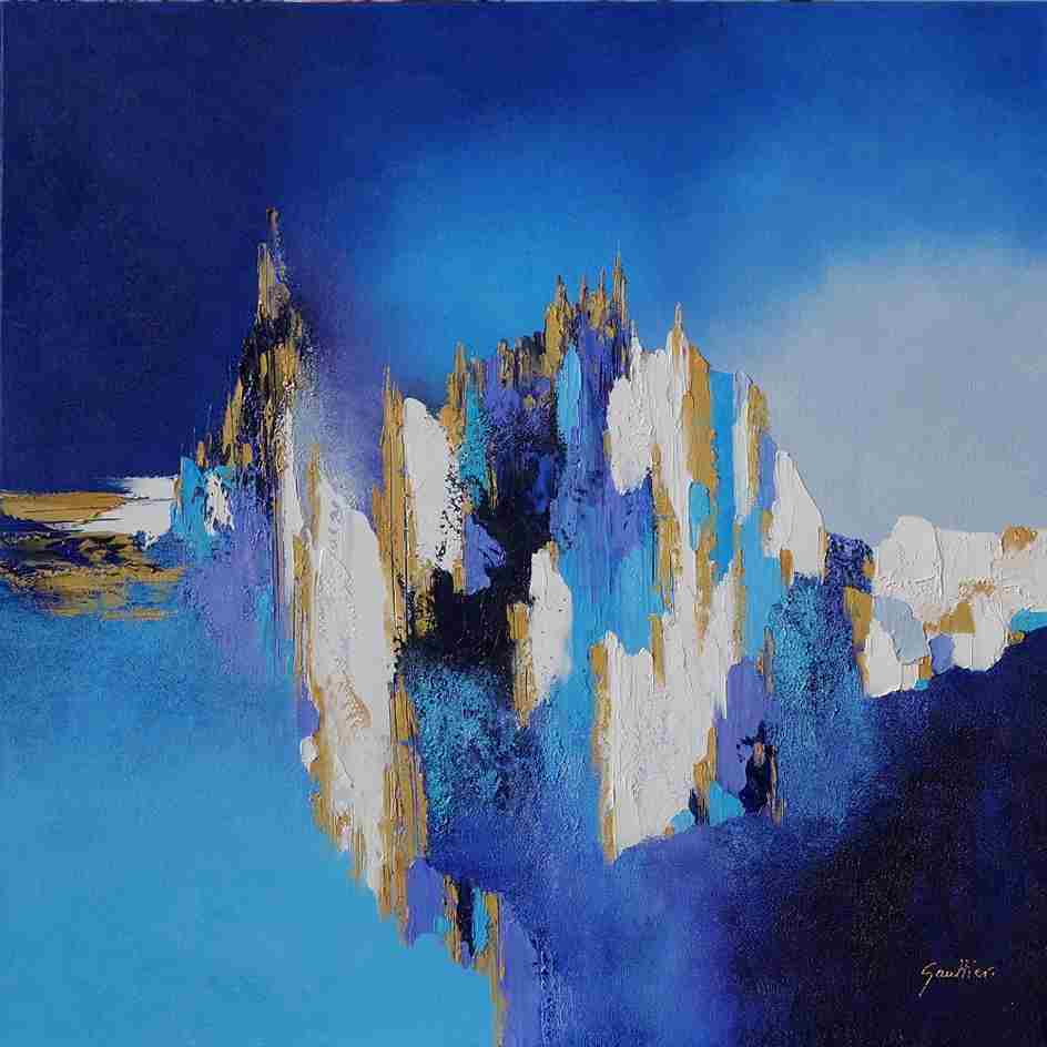 80c80cm Terre de glace - Dominique Mylène Gaultier - Galerie Don Carli