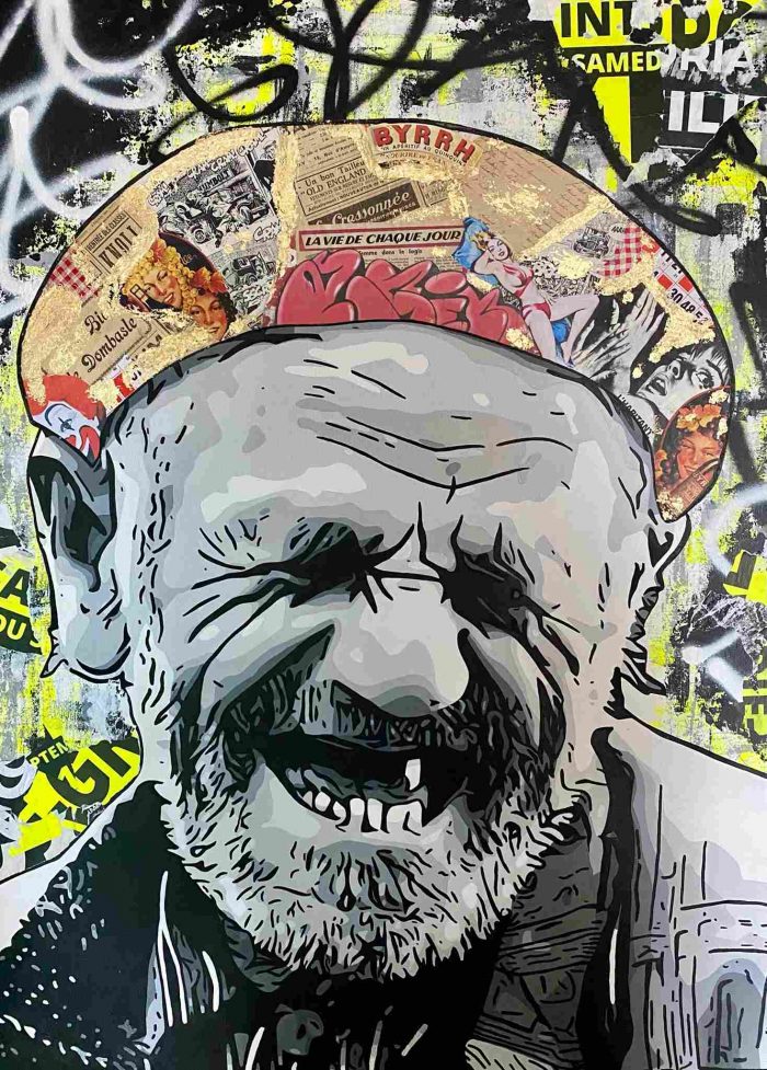 Support bois 110x80cm Vielle canaille - Julie Houdemont - Galerie Don Carli