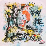 Support bois 50x50cm We want you - Julie Houdemont - Galerie Don Carli