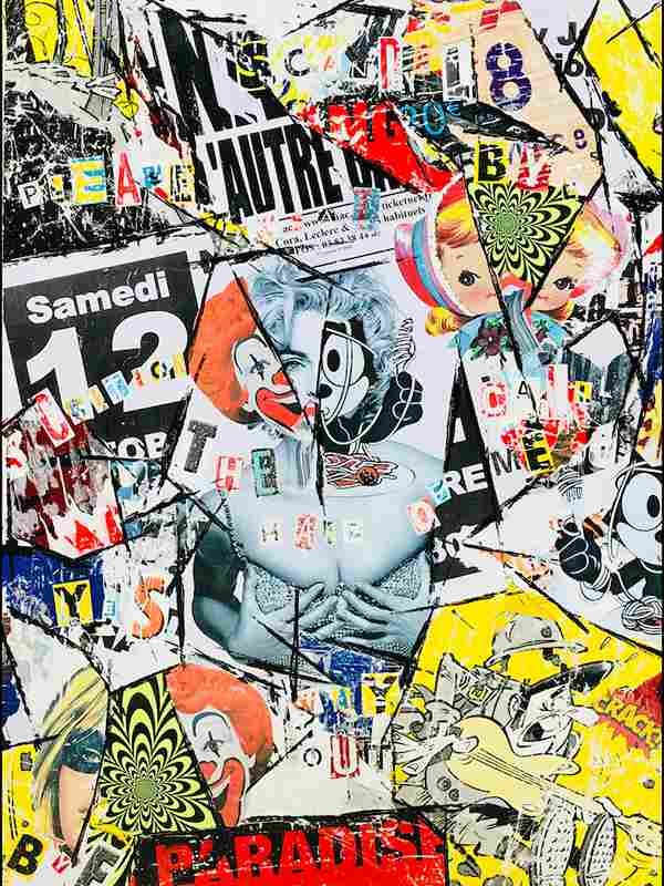 Support bois 80x60cm The hand of - Julie Houdemont - Galerie Don Carli