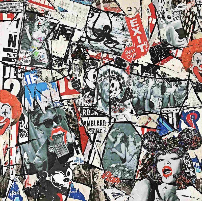 Support bois 80x80cm After exit - Julie Houdemont - Galerie Don Carli