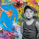 Support dibond 120x100cm L'impertinant qui a du sang froid - Julie Houdemont - Galerie Don Carli