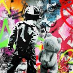 Support dibond 50x50cm Poil à gratter - Julie Houdemont - Galerie Don Carli