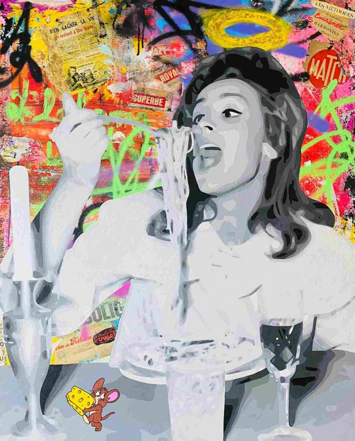 Support dibond 90x80cm La bolosse niaise - Julie Houdemont - Galerie Don Carli