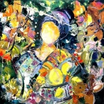 Fête des citrons - 80x80 cm - Armelle Bastide d'Izar - Galerie Don Carli