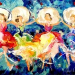 French Cancan - 92x73cm - Armelle Bastide d'Izar - Galerie Don Carli