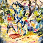 La transmission 93x74cm - Armelle Bastide D'Izar - Galerie Don Carli