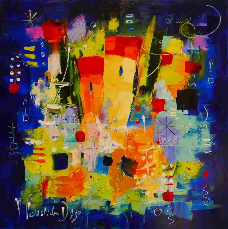 Refuges - 80x80 cm - Armelle Bastide d'Izar - Galerie Don Carli