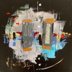 Ronsard - 25x25cm- Armelle Bastide D'Izar - Galerie Don Carli