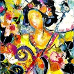 Rose - 73x60 cm - Armelle Bastide d'Izar - Galerie Don Carli