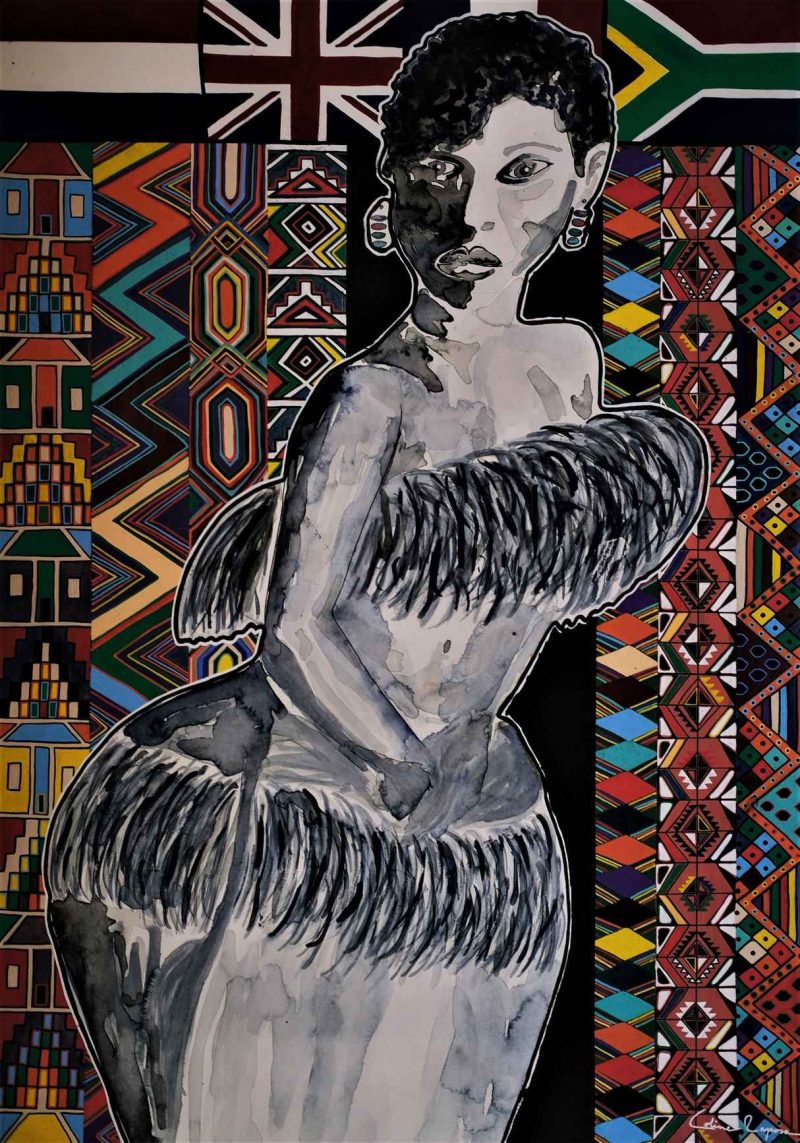 Sarah Baartman 59,5x42cm - Coline Renard (Raposa)