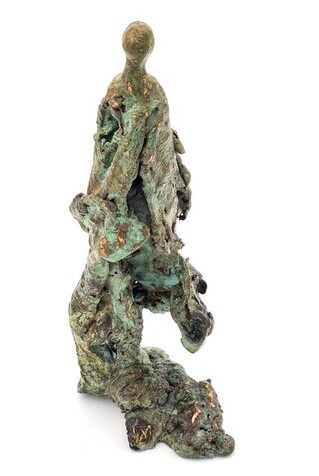 Bronze Rosa hauteur 26cm Longueur 19cm Véronique Vantesone