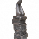 Erudite 5 - Terre cuite patinée façon bronze - hauteur 48cm - Véronique Vantesone