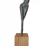 Hazurite, bronze sur socle en chêne hauteur 39cm - Véronique Vantesone