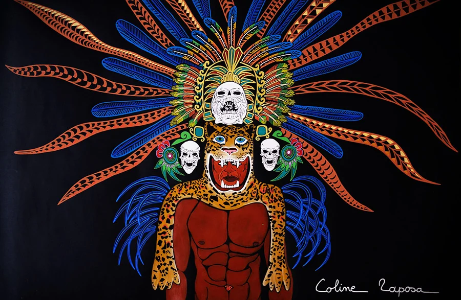 Homme jaguar 66,5x101,5cm - Coline Renard (Raposa)