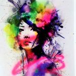 China pop, techniques mixtes sur plexiglass - 80 x 80 cm - Katia Ferrari