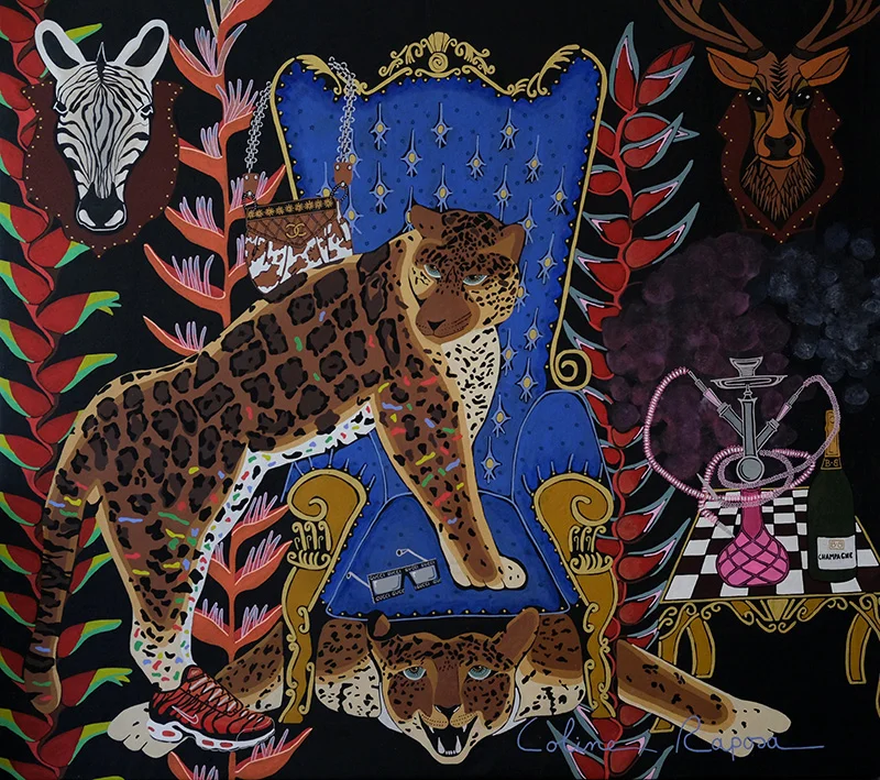 Toile 120x135cm - Tigueraje - Coline Renard Raposa