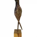 Tourmaline bronze sur socle en chêne - Hauteur 51cm - Véronique Vantesone
