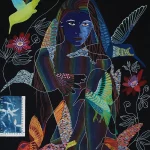 Velin d'arches - 76x56cm - Mi propia musa 3 - Coline Renard Raposa